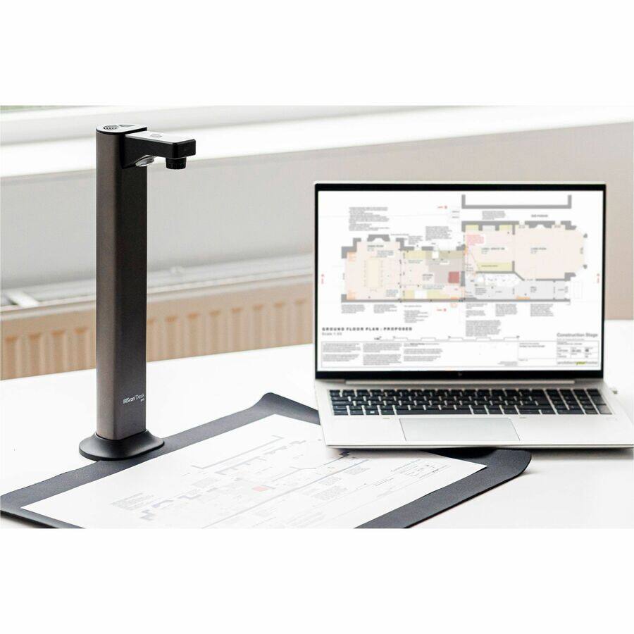 Alt View 4. IRIS - I.R.I.S. IRIScan Desk 7 Pro Overhead Scanner - 4912 x 3680 dpi Optical - 24-bit Color - Color, Grayscale Scan - Book - Unknown.