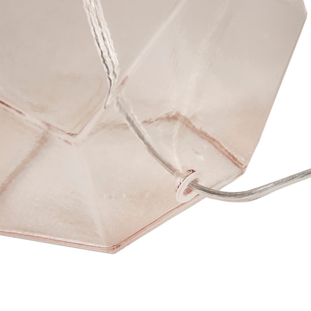 Alt View 2. Luckbyte - Bella Geometric Glass Table Lamp.