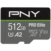 PNY - Pro Elite 512GB MicroSDXC U3 Flash Memory Card - Front_Zoom