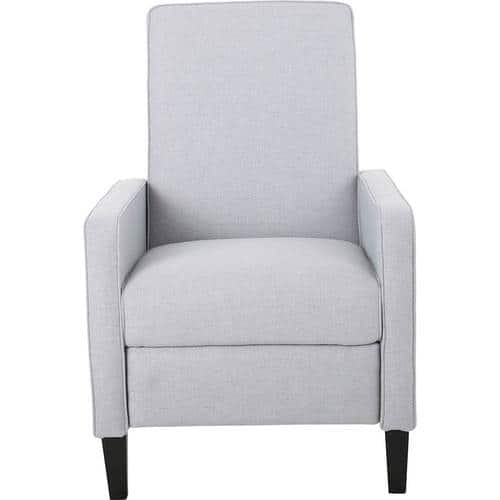 Noble House - Taunton Fabric Recliner - Light Gray