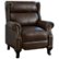 Angle Zoom. Noble House - Norfolk Faux Leather Recliner - Dark Brown.