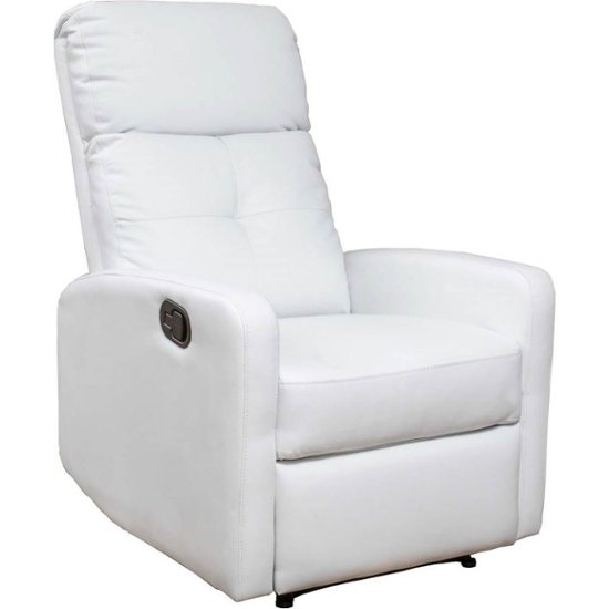 Noble House Savannah Faux Leather, Faux Leather Recliner Chair
