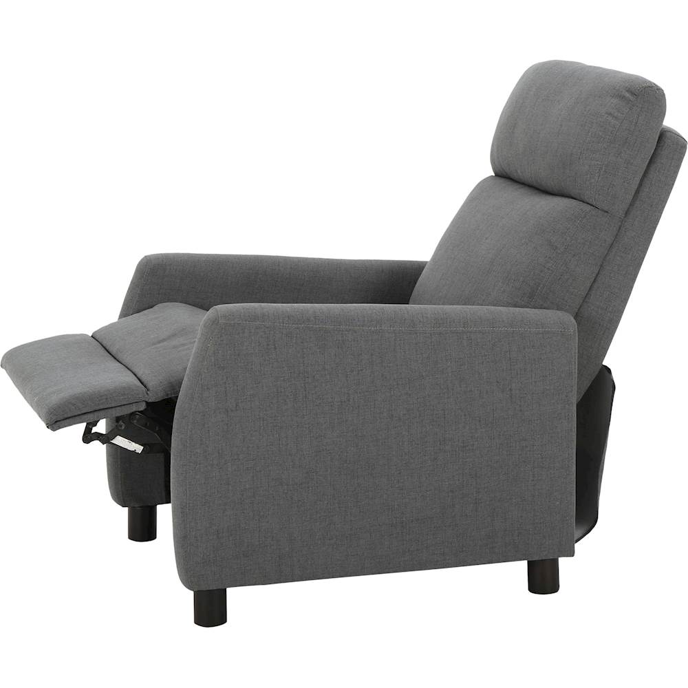 Best Buy: Noble House Vineland Fabric Recliner Gray 296608