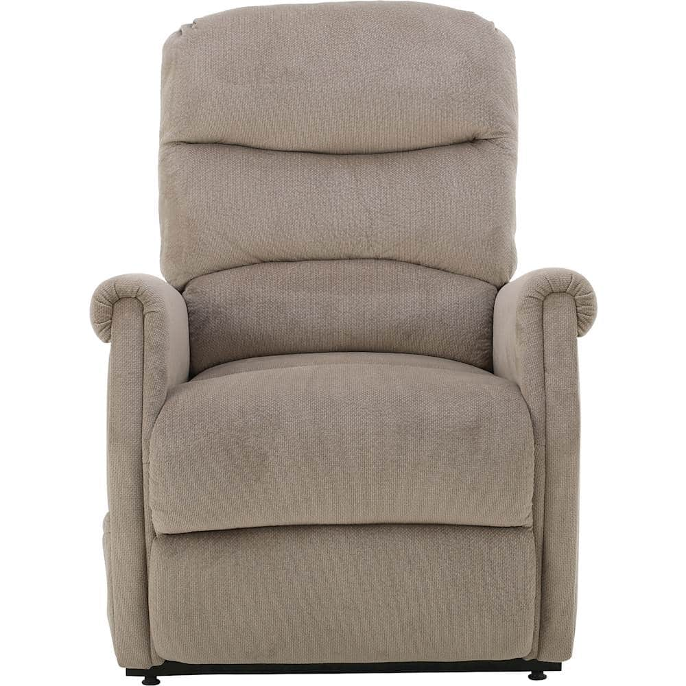 Best Buy: Noble House Stanhope Power Lift Up Fabric Recliner Latte 298307