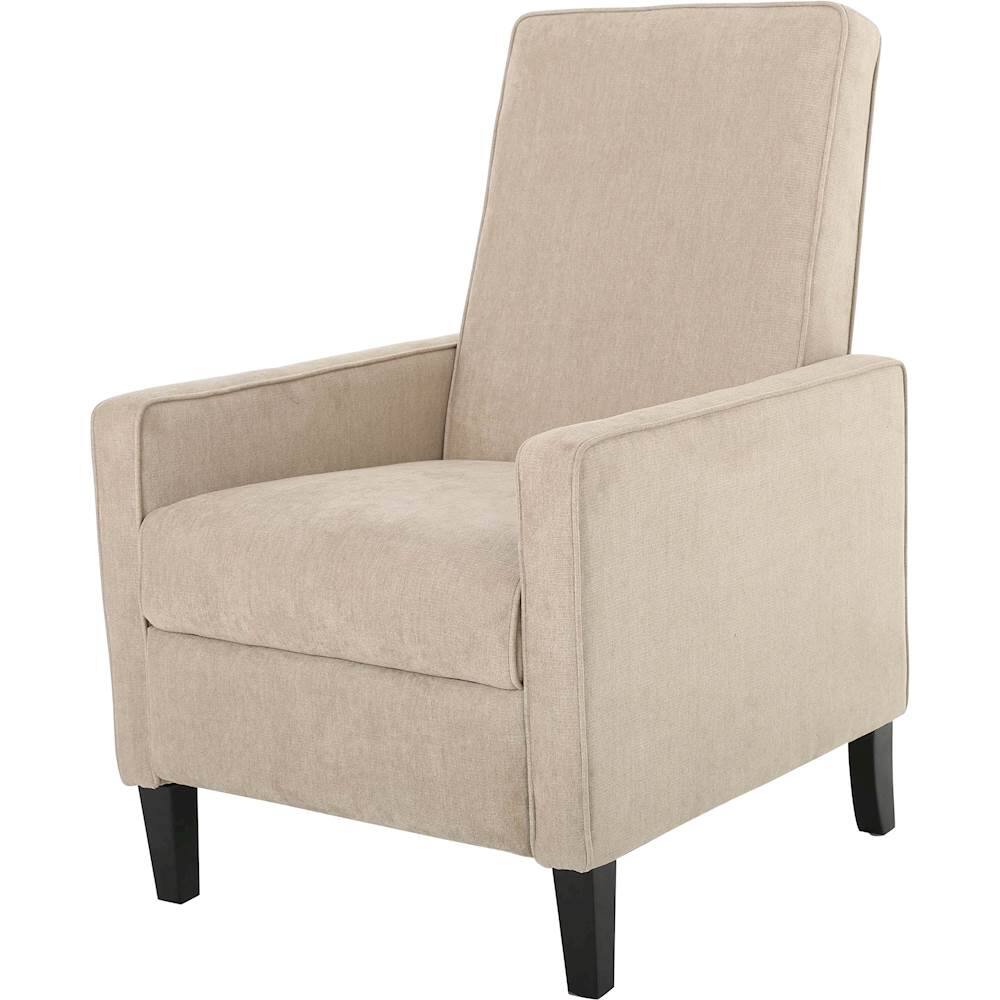 Left View: Noble House - Taunton Fabric Recliner - Natural Linen