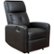 Angle Zoom. Noble House - Savannah Faux Leather Recliner - Black.