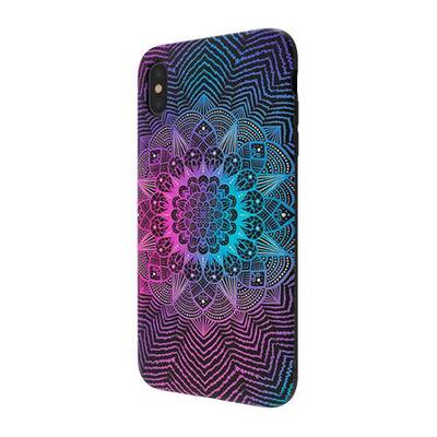 ArtsCase - StrongFit Designers Purple Blue Mandala by Jms Case for Apple® iPhone® XS Max - Purple/Blue/Black