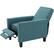 Alt View 13. Noble House - Columbus Fabric Recliner - Dark Teal.