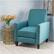 Alt View 15. Noble House - Columbus Fabric Recliner - Dark Teal.