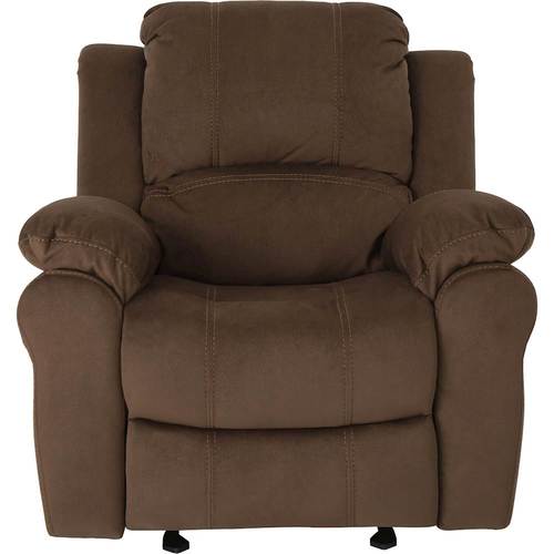 Noble House - Stevensville Microfiber Gliding Recliner - Chocolate