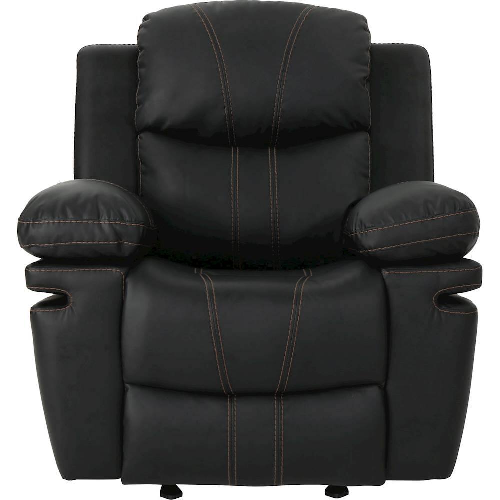 Best Buy Noble House Gulfport Gliding Recliner Black 304388