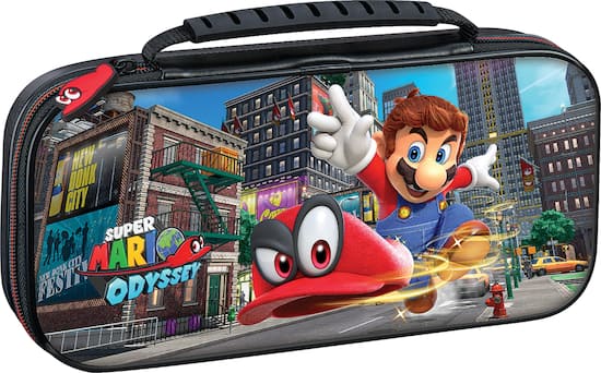 nintendo switch lite with mario odyssey