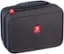 The image shows a black Nintendo Switch carrying case. The case is designed to protect the Switch and its accessories during transportation or storage. The case features a handle for easy carrying and a zippered closure for secure storage. The Nintendo Switch logo is prominently displayed on the case, indicating its compatibility with the gaming console. The case is suitable for gamers who want to keep their Switch and its accessories safe and organized.