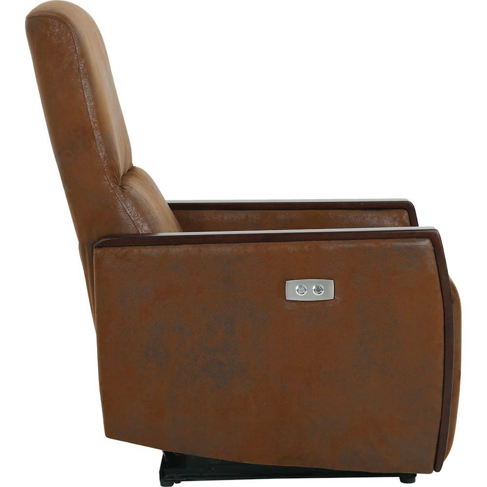 Best Buy Noble House Downey Power Recliner Brown 304865