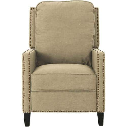 Noble House - Elko Fabric Recliner - Dark Beige