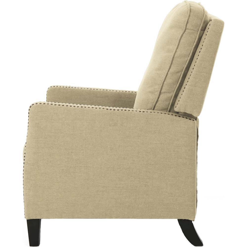 Best Buy Noble House Elko Fabric Recliner Dark Beige 304806