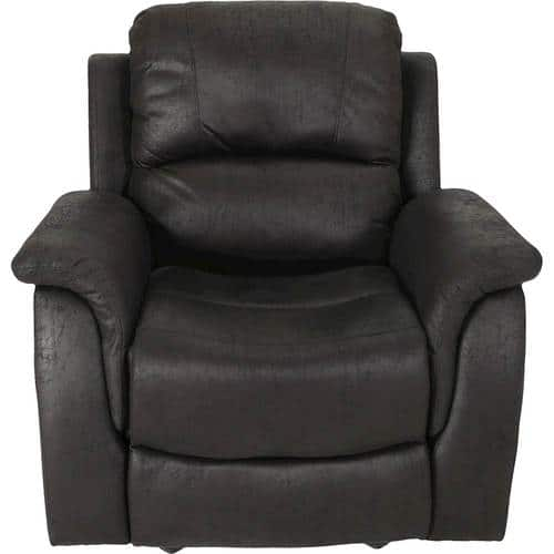 Noble House - Semora Rocking Glider Microfiber Recliner - Black