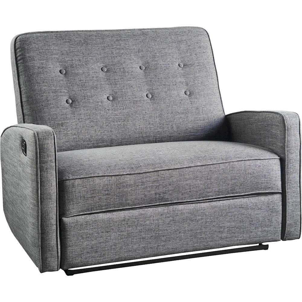 Angle View: Noble House - Orofino Loveseat Recliner - Gray