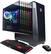 Front. CyberPowerPC - Gamer Master Gaming Desktop - AMD Ryzen 5 2600 - 8GB Memory - AMD Radeon RX 580 4GB - 2TB HDD + 240GB SSD - Black.