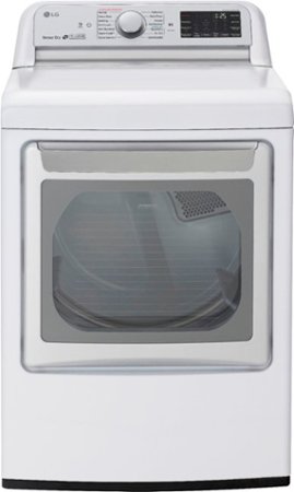 LG - 7.3 Cu. Ft. Smart Electric Dryer with Steam and Sensor Dry - White