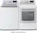 Alt View 11. LG - 7.3 Cu. Ft. Smart Electric Dryer with Steam and Sensor Dry - White.