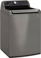 Angle Zoom. LG - 5.5 Cu. Ft. High-Efficiency Smart Top-Load Washer with TurboWash3D Technology - Graphite steel.