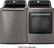 Alt View 11. LG - 7.3 Cu. Ft. Smart Electric Dryer with Steam and Sensor Dry - Graphite Steel.