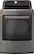 Front. LG - 7.3 Cu. Ft. Smart Gas Dryer with Steam and Sensor Dry - Graphite Steel.