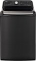Front Zoom. LG - 5.5 Cu. Ft. High-Efficiency Smart Top Load Washer with Steam and TurboWash3D Technology - Black Steel.