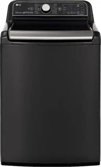 LG 5.5 Cu. Ft. High Efficiency Smart Top Load Washer with Steam and TurboWash3D Technology Black Steel WT7900HBA Best Buy