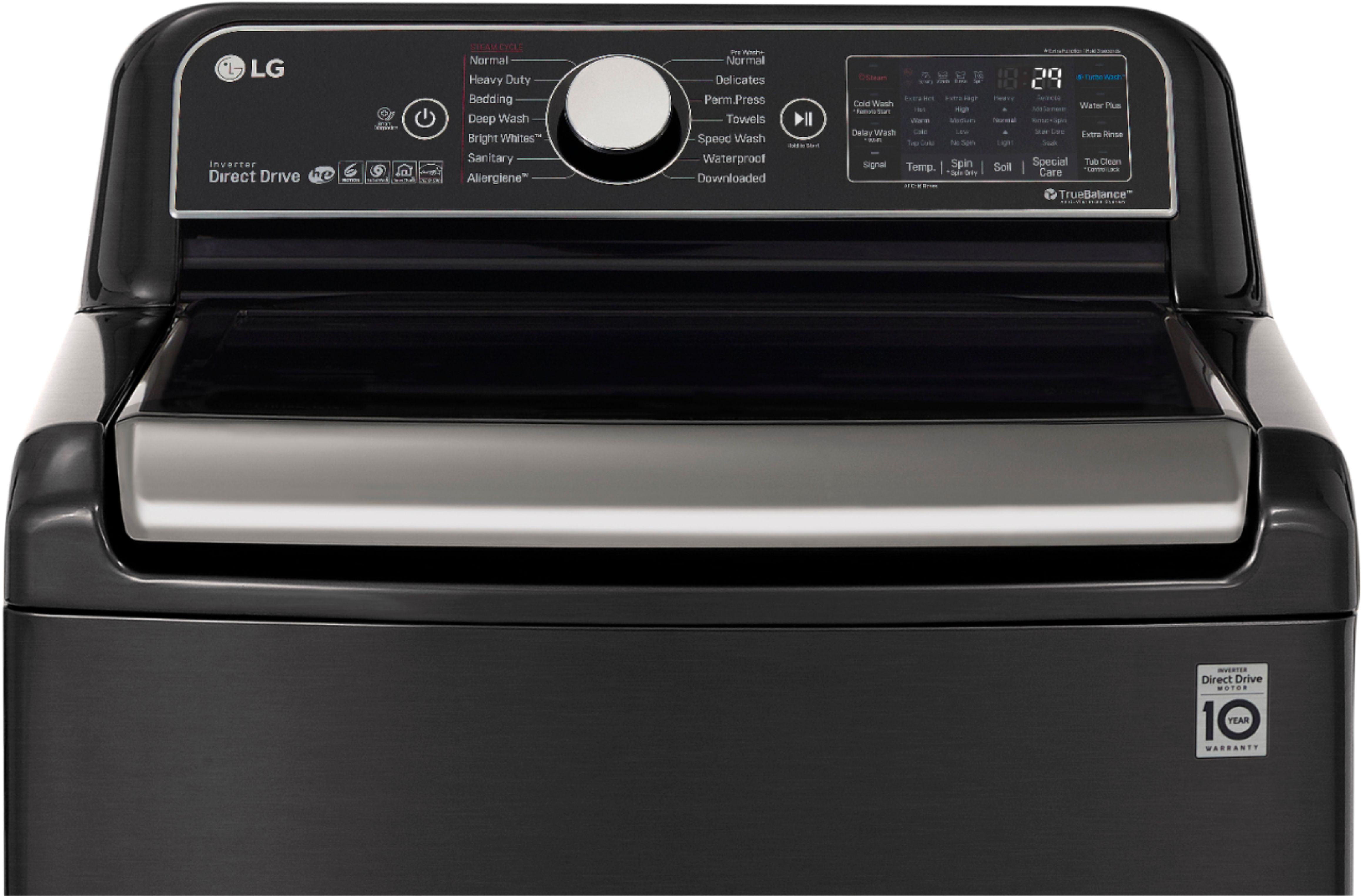 Customer Reviews: LG 5.5 Cu. Ft. High-Efficiency Smart Top Load Washer ...