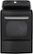 Front. LG - 7.3 Cu. Ft. Smart Electric Dryer with Steam and Sensor Dry - Black Steel.