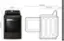 Left. LG - 7.3 Cu. Ft. Smart Electric Dryer with Steam and Sensor Dry - Black Steel.