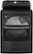 Alt View 22. LG - 7.3 Cu. Ft. Smart Electric Dryer with Steam and Sensor Dry - Black Steel.
