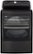 Alt View 23. LG - 7.3 Cu. Ft. Smart Electric Dryer with Steam and Sensor Dry - Black Steel.