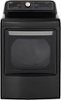LG - 7.3 Cu. Ft. Smart Gas Dryer with Steam and Sensor Dry - Black Steel