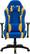 Front. CorLiving - High-Back Ergonomic Gaming Chair - Blu/Mesh Yellow.