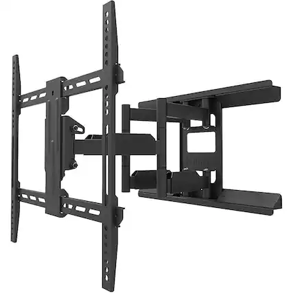 Front. Kanto - Full-Motion TV Wall Mount for Most 34" - 65" TVs - Extends 17" - Black.
