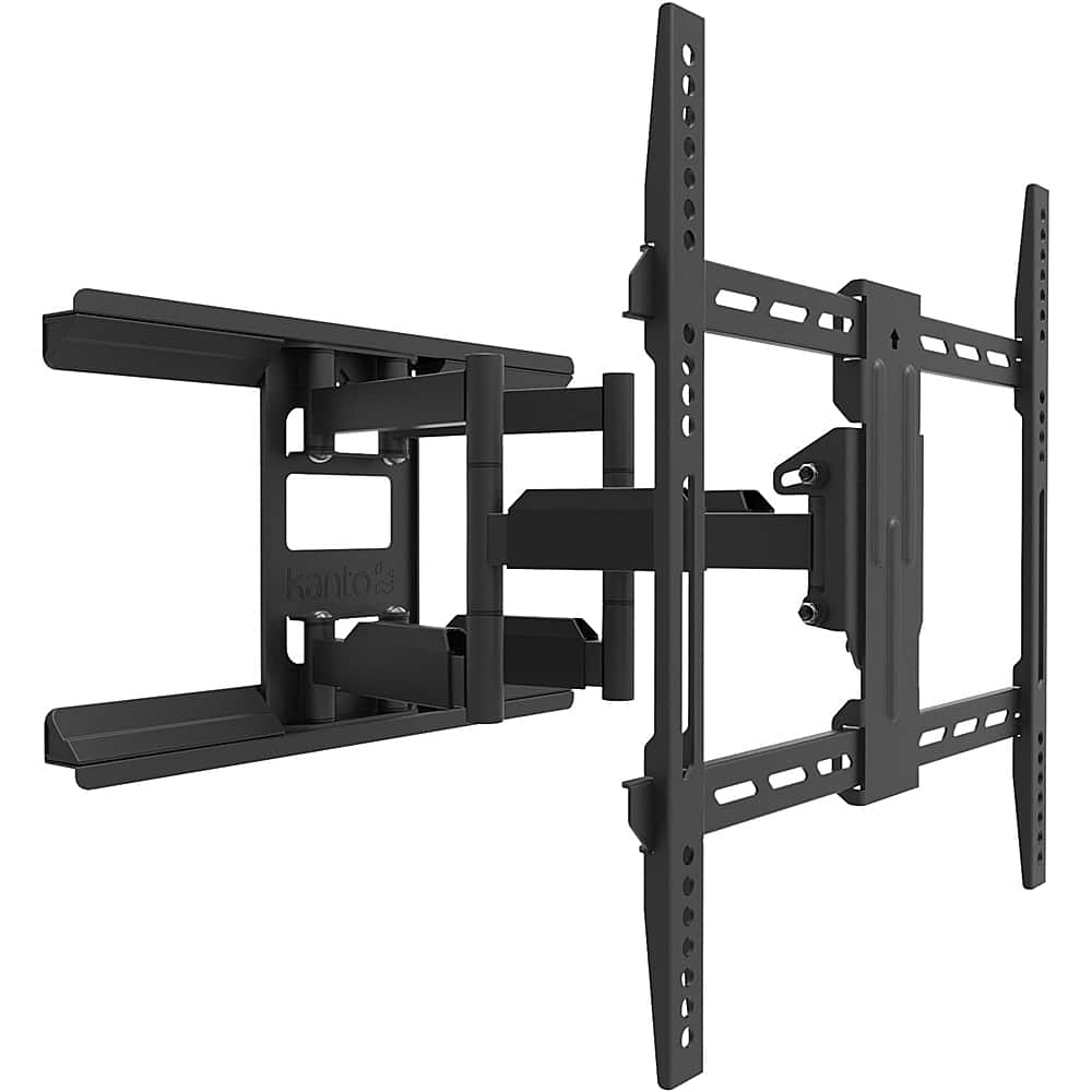 Left. Kanto - Full-Motion TV Wall Mount for Most 34" - 65" TVs - Extends 17" - Black.
