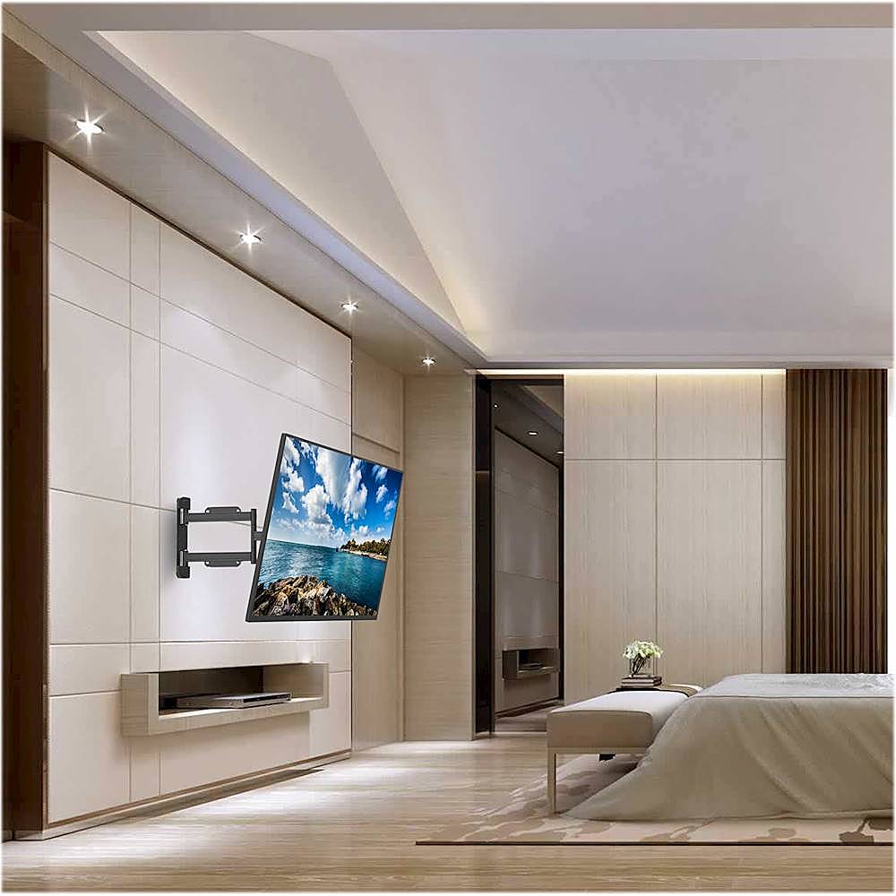 Alt View 16. Kanto - Full-Motion TV Wall Mount for Most 30" - 70" TVs - Extends 27.6" - Black.