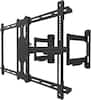 Front. Kanto - Full-Motion Corner TV Wall Mount for Most 37" - 70" TVs - Black.