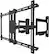 Front. Kanto - Full-Motion Corner TV Wall Mount for Most 37" - 70" TVs - Black.