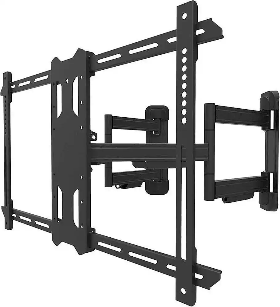 Front. Kanto - Full-Motion Corner TV Wall Mount for Most 37" - 70" TVs - Black.