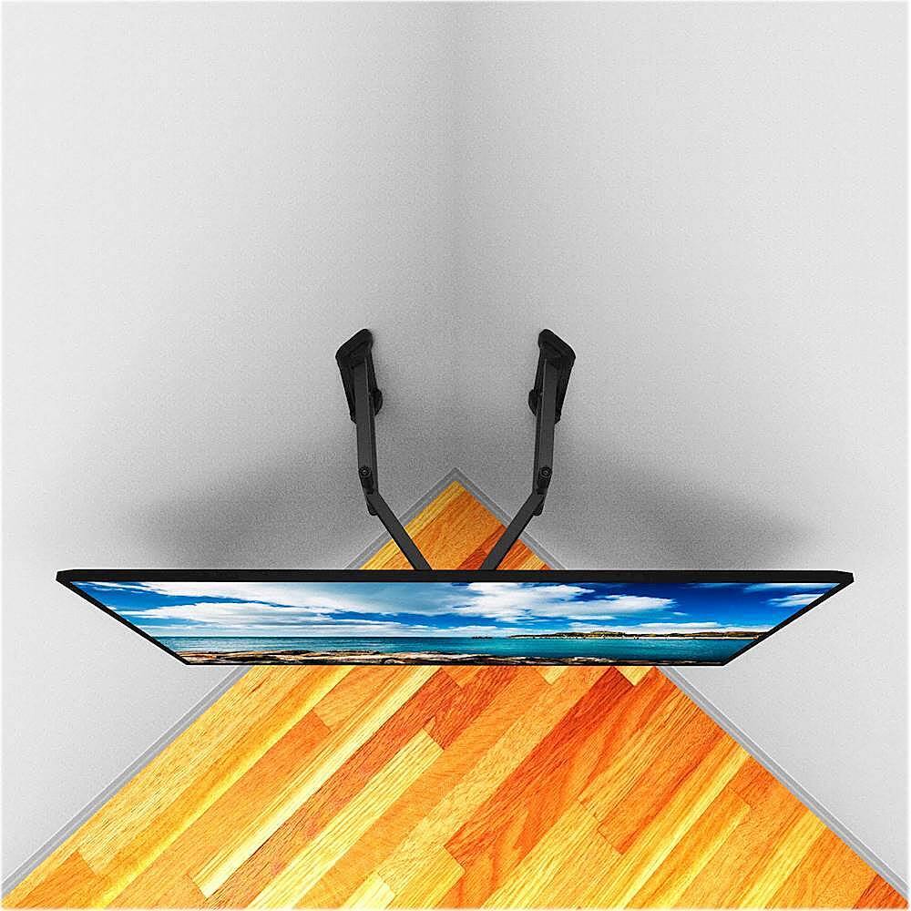 Alt View 11. Kanto - Full-Motion Corner TV Wall Mount for Most 37" - 70" TVs - Black.