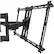 Alt View 16. Kanto - Full-Motion Corner TV Wall Mount for Most 37" - 70" TVs - Black.