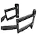 Alt View 19. Kanto - Full-Motion Corner TV Wall Mount for Most 37" - 70" TVs - Black.