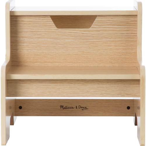 Melissa & Doug - Wooden Two-Step Stool - Natural Wood