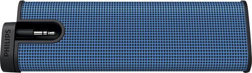  Philips - Portable Speaker for Apple® iPod®, iPhone® and Most MP3 Players - Blue