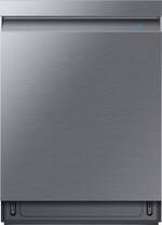 Samsung - Linear Wash 24" Top Control Built-In Dishwasher with AutoRelease Dry, 39 dBA - Fingerprint Resistant Stainless Steel - Front_Standard