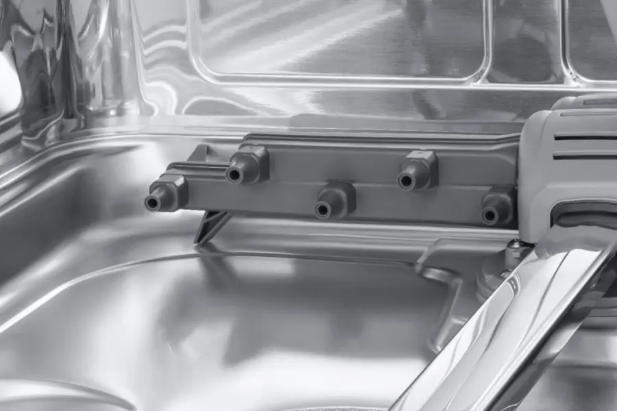 Alt View 22. Samsung - AutoRelease Dry Smart Built-In Stainless Steel Tub Dishwasher with 3rd Rack, Linear Wash, 39dBA - Stainless steel.